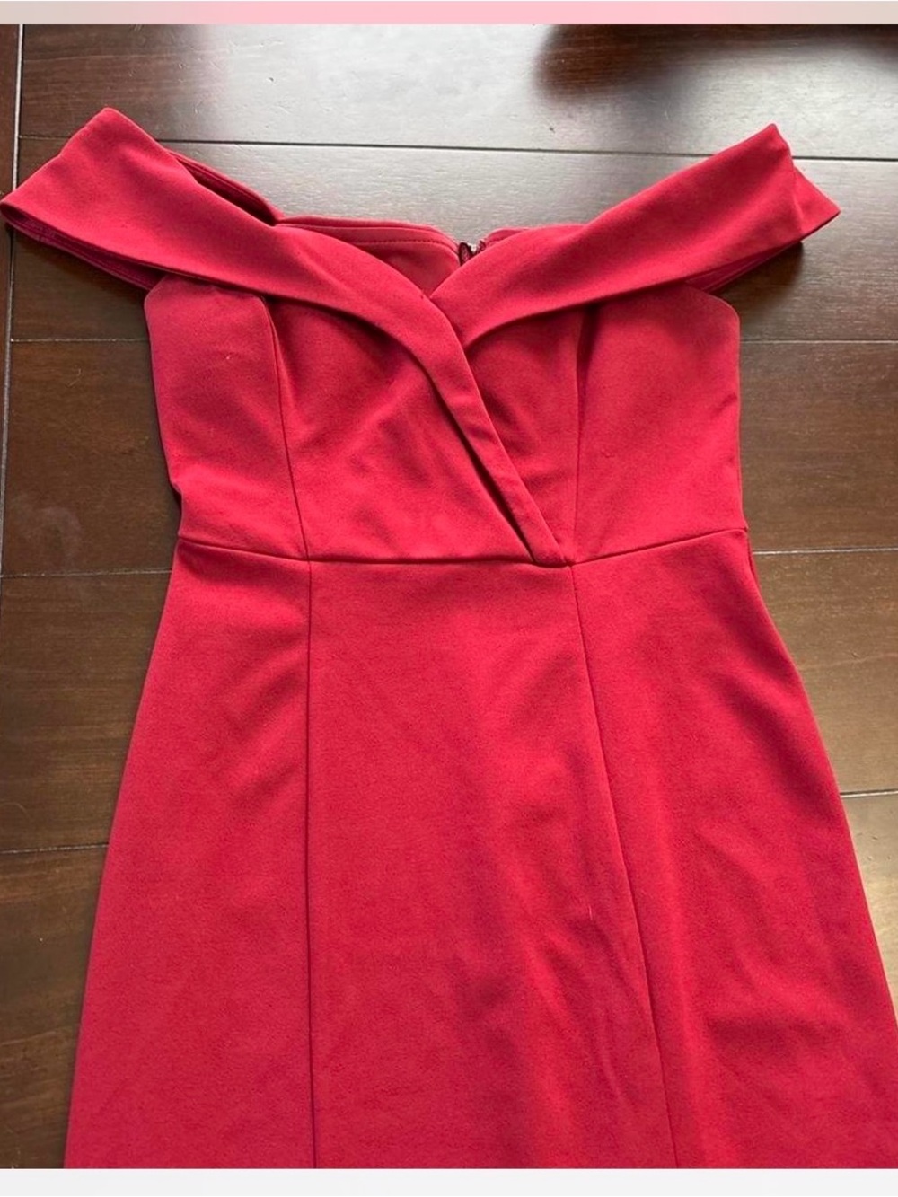 Speechless Off-Shoulder Red Maxi Dress